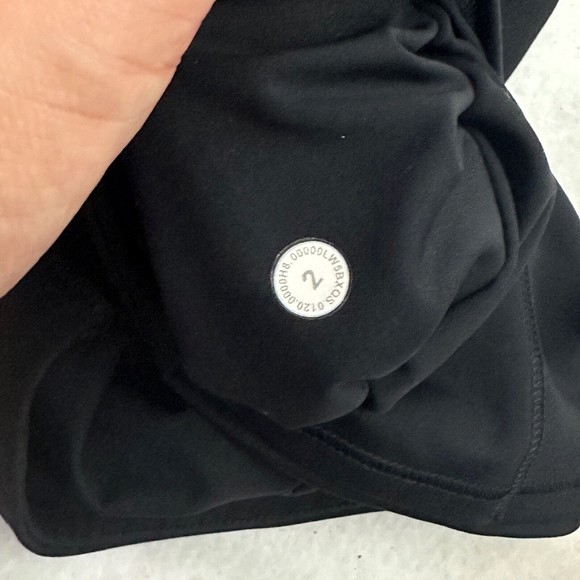 Lululemon Fast Free 7/8 Tight II *Non-Reflective Nulux 25" Sz 2 Black W5BXQS - Picture 4 of 12